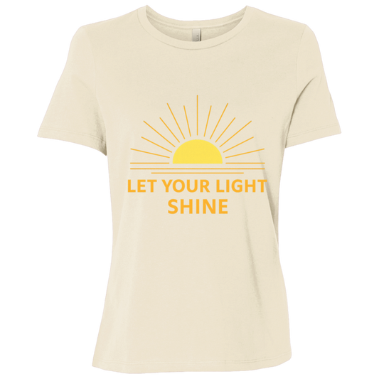 Faith-based sunshine graphic tee for women